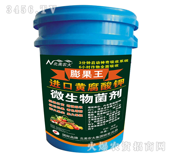 進口黃腐酸鉀微生物菌劑-膨果王-北美農(nóng)大