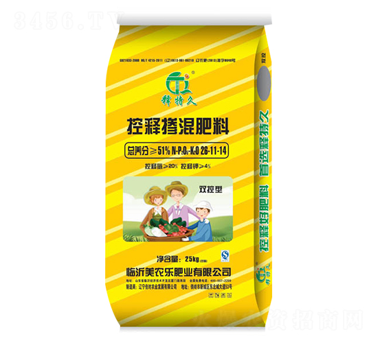 控釋摻混肥料氮鉀雙控型26-11-14-釋特久-美農(nóng)樂