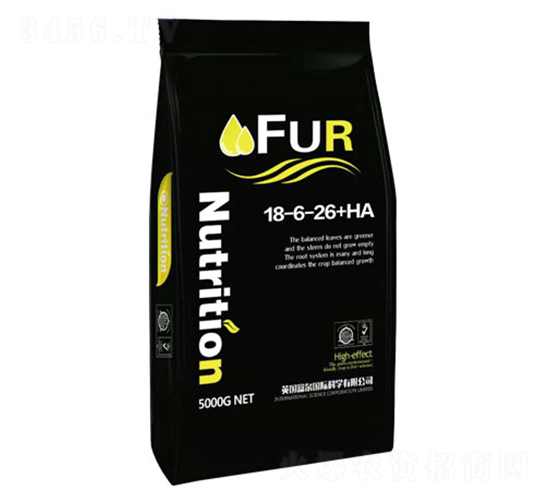 碳酶腐植酸水溶肥料18-6-26+HA-富爾科技