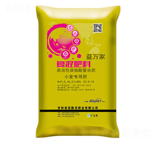 小麥專用復(fù)混肥料22-8-10-益萬家-昆脈龍肥業(yè)
