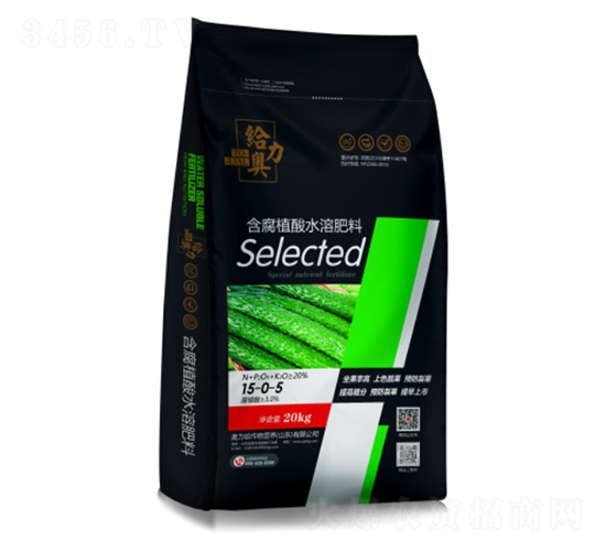 黃瓜專(zhuān)用含腐植酸水溶肥料15-0-5-奧力給