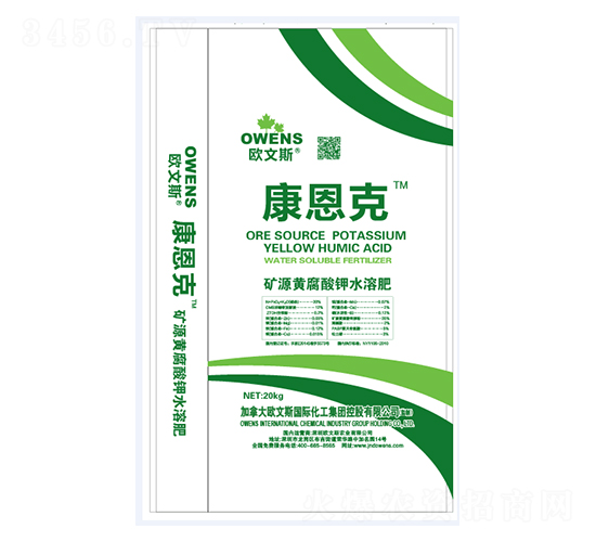 礦源黃腐酸鉀水溶肥-康恩克-歐文斯