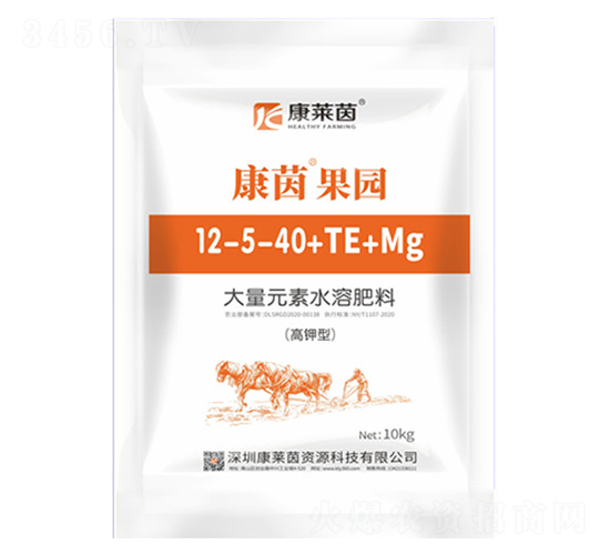 高鉀型大量元素水溶肥料12-5-40+TE+Mg-康茵果園-康萊茵