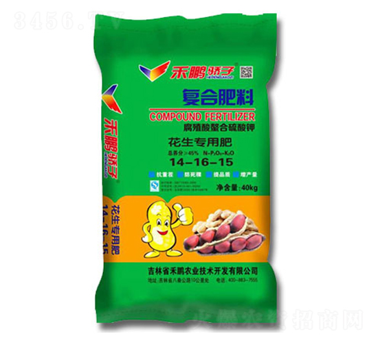 花生專用腐殖酸螯合硫酸鉀復(fù)合肥料14-16-15-禾鵬驕子-禾鵬農(nóng)業(yè)