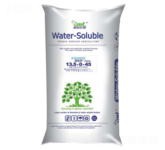 大量元素全效水溶肥料13.5-0-45+TE-潤田生物