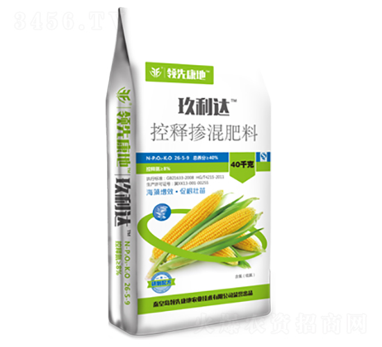 玉米專用型控釋摻混肥料26-5-9-玖利達-領(lǐng)先康地