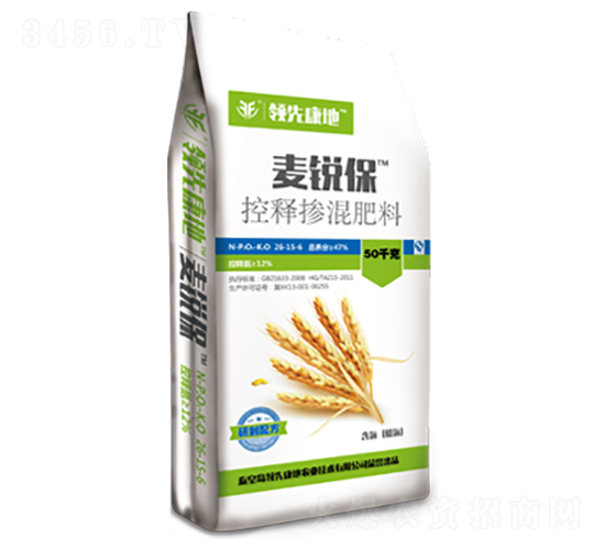 小麥專(zhuān)用型控釋摻混肥料26-15-6-麥銳保-領(lǐng)先康地