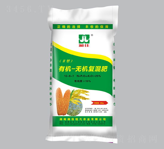 有機(jī)-無機(jī)復(fù)混肥料12-6-7-湘佳