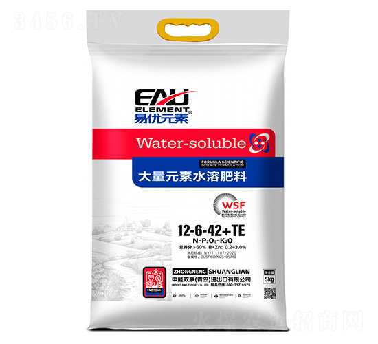 大量元素水溶肥料12-6-42+TE-易優(yōu)元素-中能雙聯(lián)