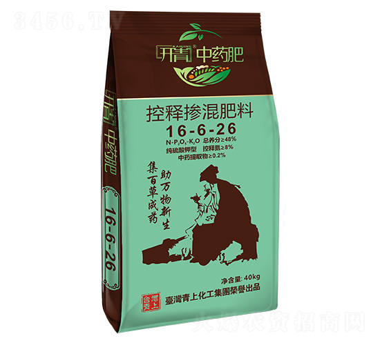 控釋摻混肥料16-6-26-開青中藥肥-青上化肥
