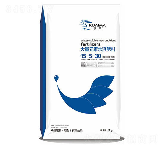 大量元素水溶肥料15-5-30-快馬-眾德肥料