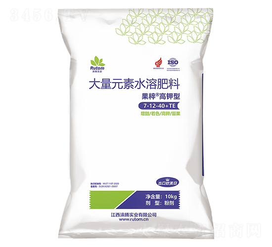 高鉀型大量元素水溶肥料7-12-40+TE-果粹-沃野
