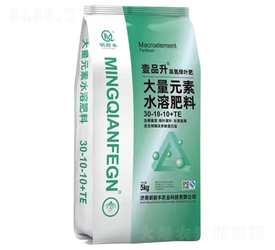 高氮綠葉大量元素水溶肥料30-10-10+TE-壹品升-明前豐