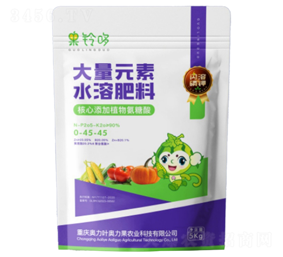閃溶磷鉀大量元素水溶肥0-45-45-果鈴哆-奧力葉奧力果
