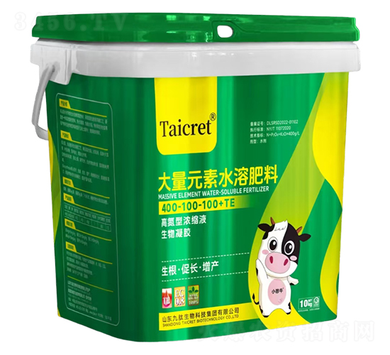 高氮型生物凝膠大量元素水溶肥料400-100-100+TE-九肽生物